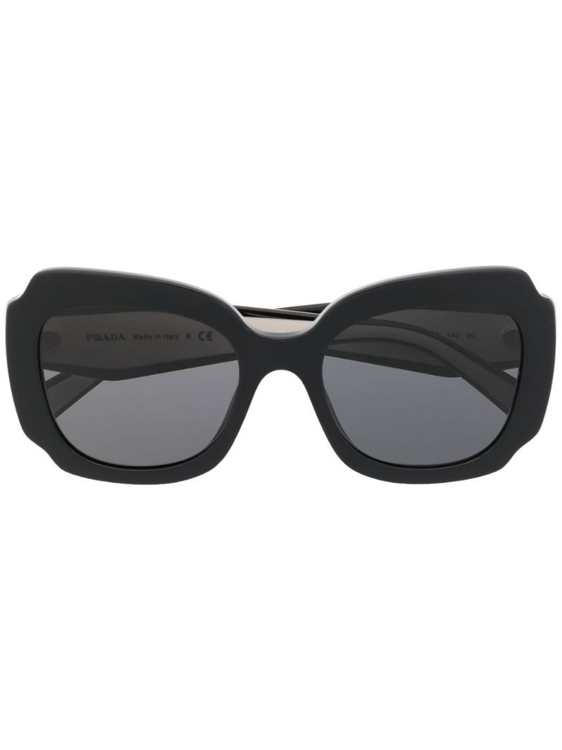 Black Monochrome Oversized Sunglasses
