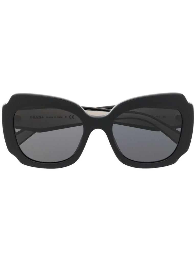 Black Monochrome Oversized Sunglasses