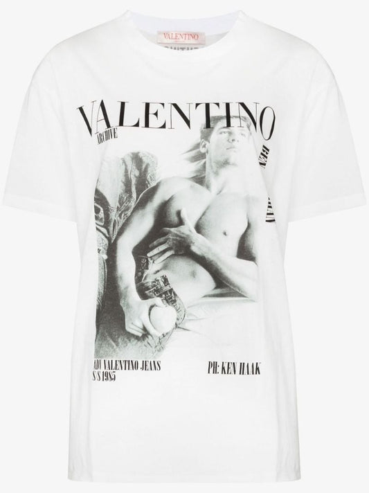 White Archive 1971 Printed Cotton T-shirt
