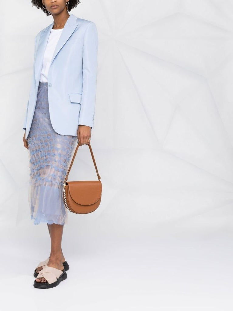 Brown Frayme Medium Shoulder Bag