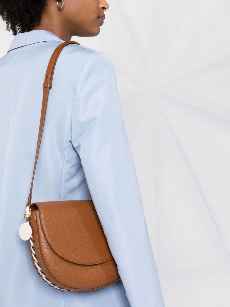 Brown Frayme Medium Shoulder Bag