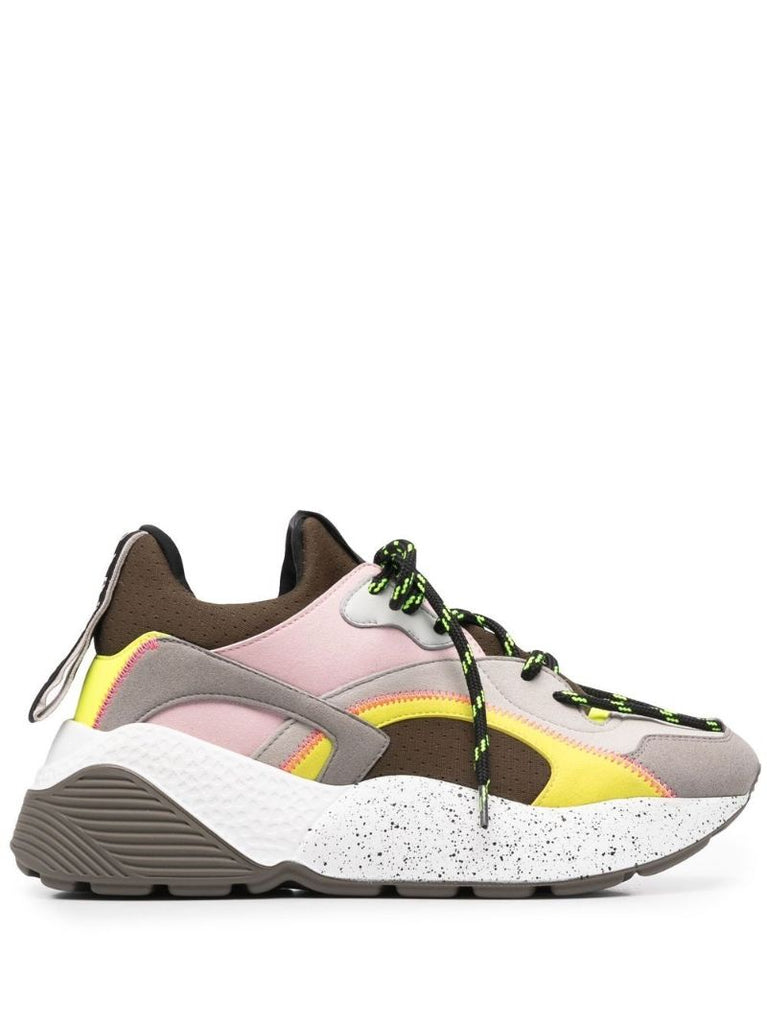 Multicolour Eclypse Low-top Panelled Sneakers