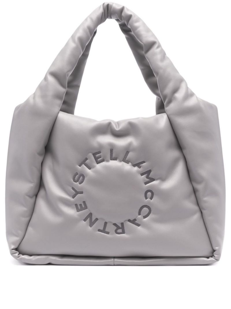 Grey Logo Padded Tote Bag