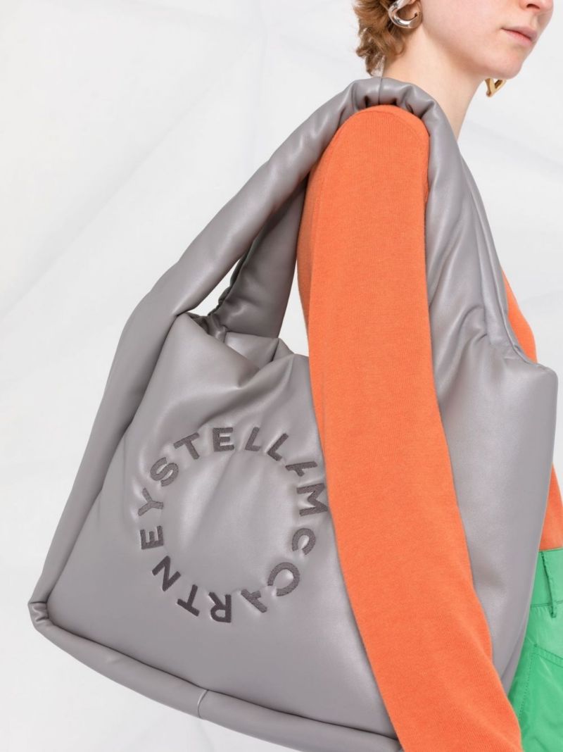 Grey Logo Padded Tote Bag
