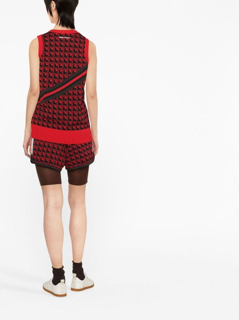 X Wales Bonner Red Knitted Vest