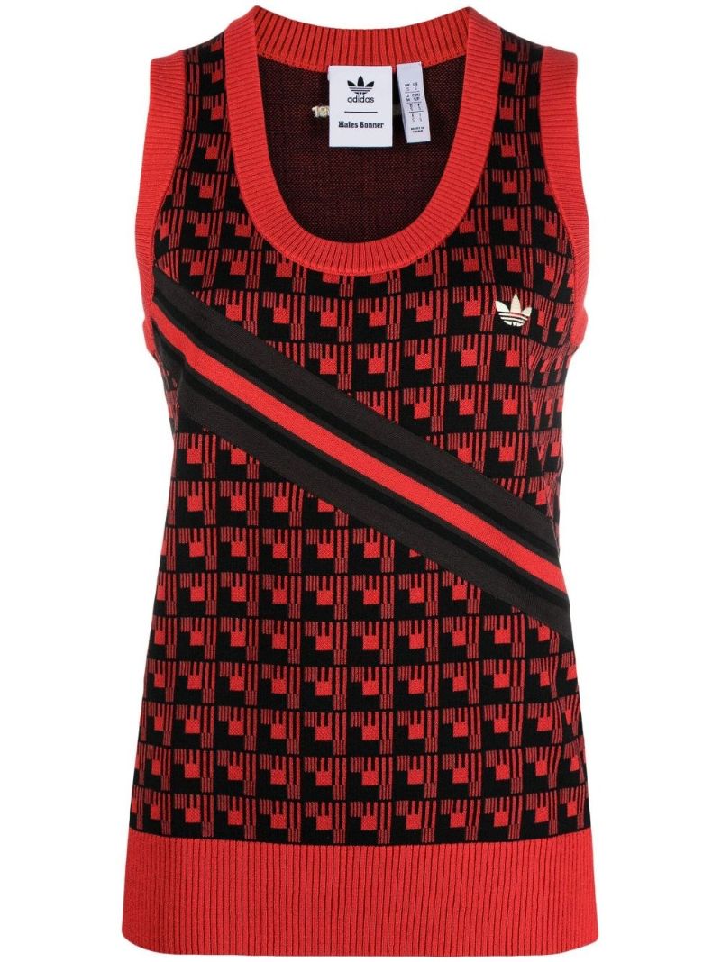 X Wales Bonner Red Knitted Vest