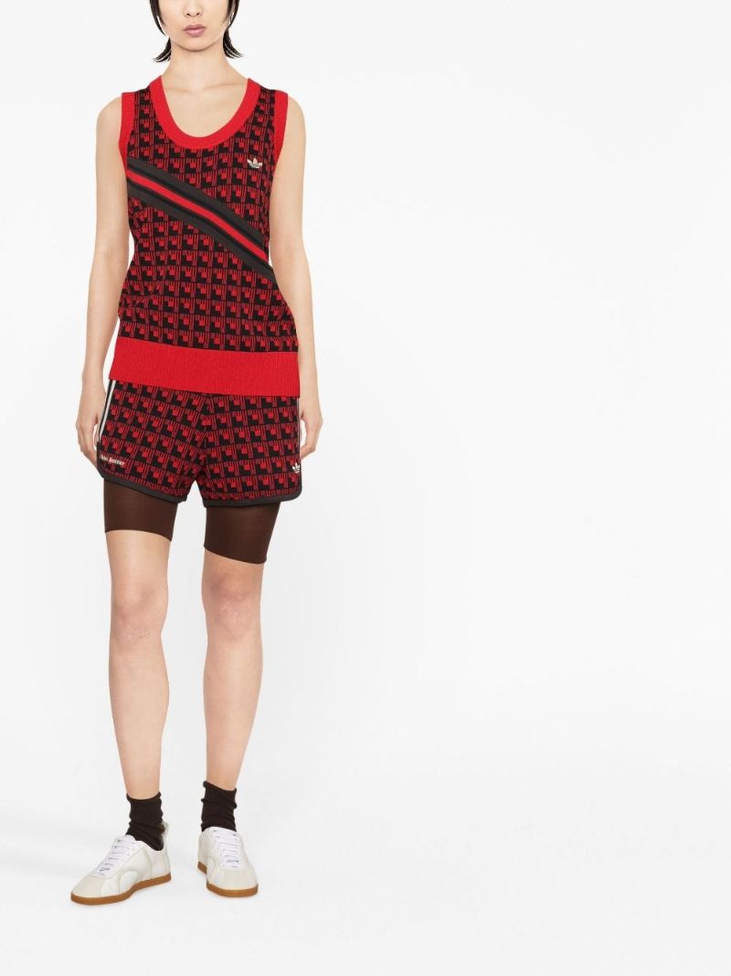 X Wales Bonner Red Knitted Vest