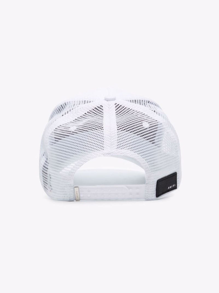 White Paint Drip Logo Trucker Hat