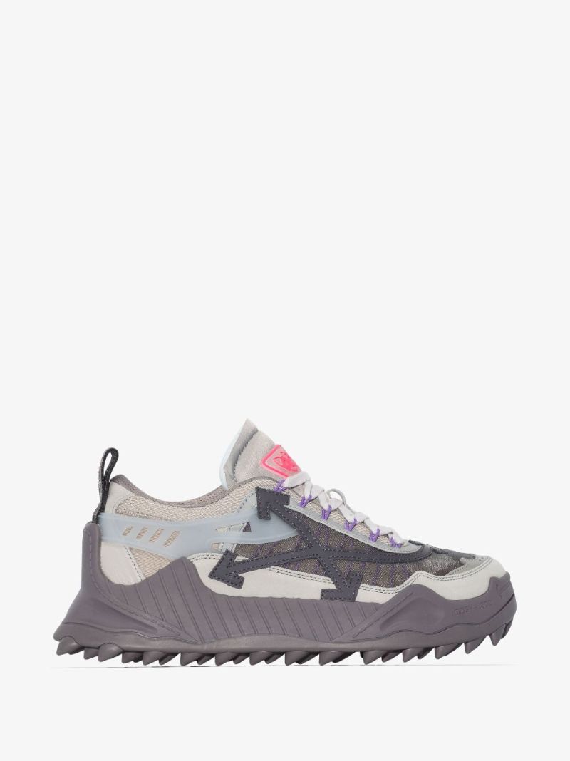 Grey Off-white Odsy-1000 Low Top Panelled Sneakers