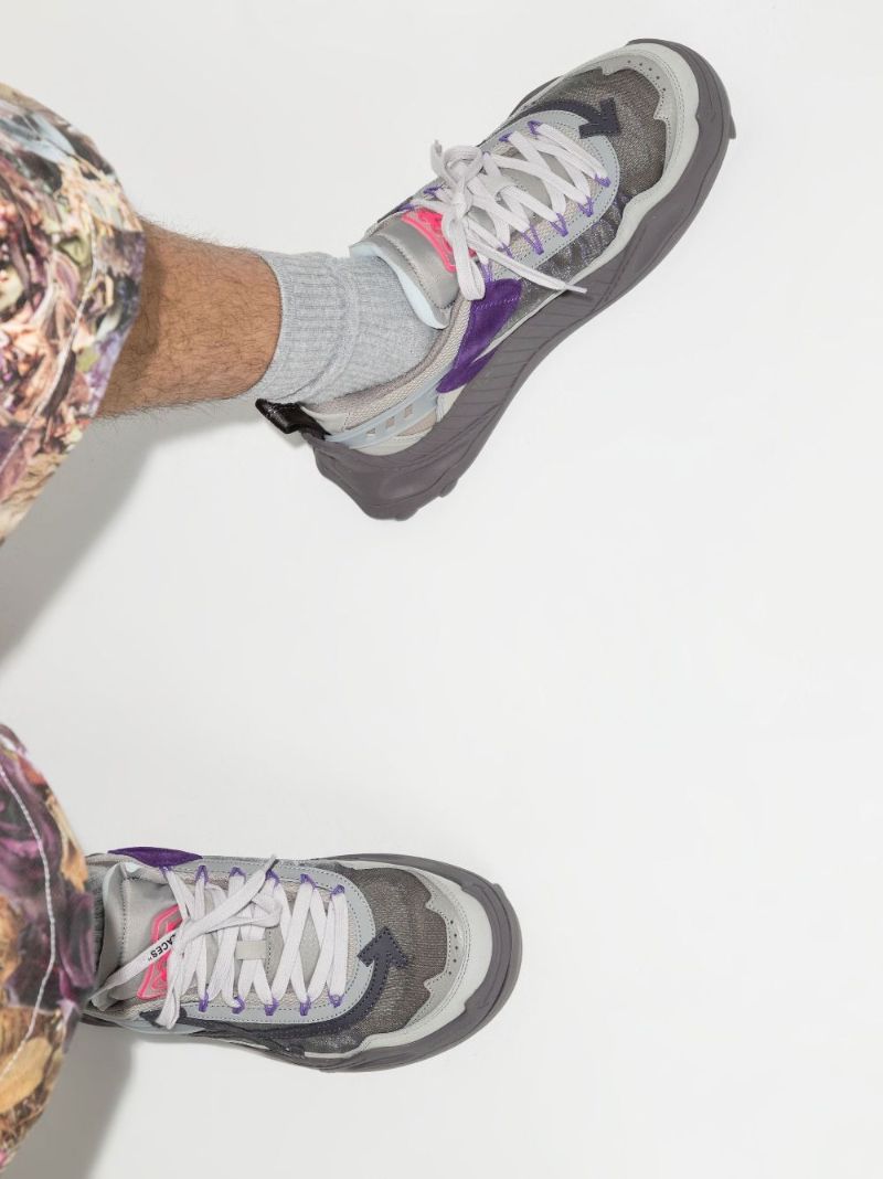 Grey Off-white Odsy-1000 Low Top Panelled Sneakers