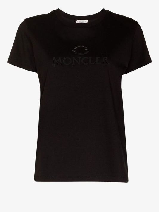 Black Logo Cotton T-shirt
