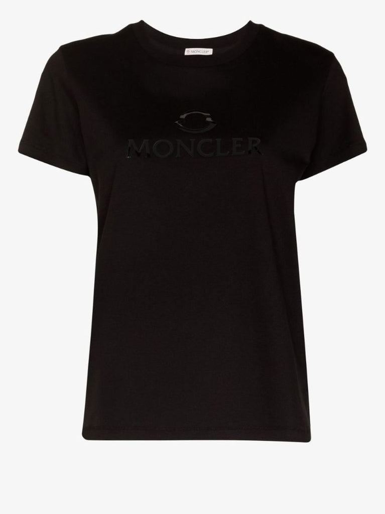 Black Logo Cotton T-shirt