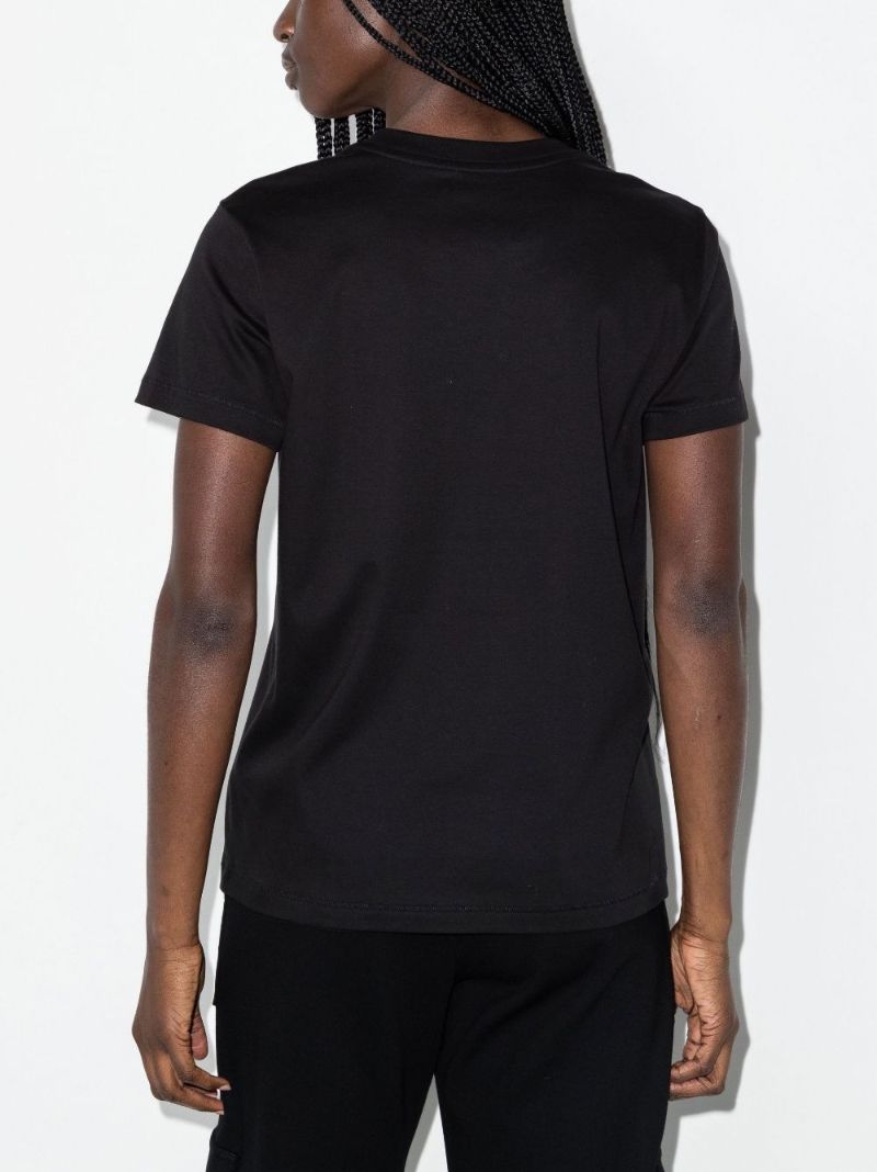 Black Logo Cotton T-shirt