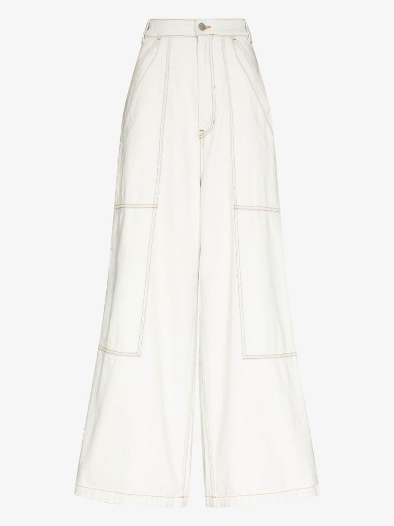 Wide Leg Cropped Jeans