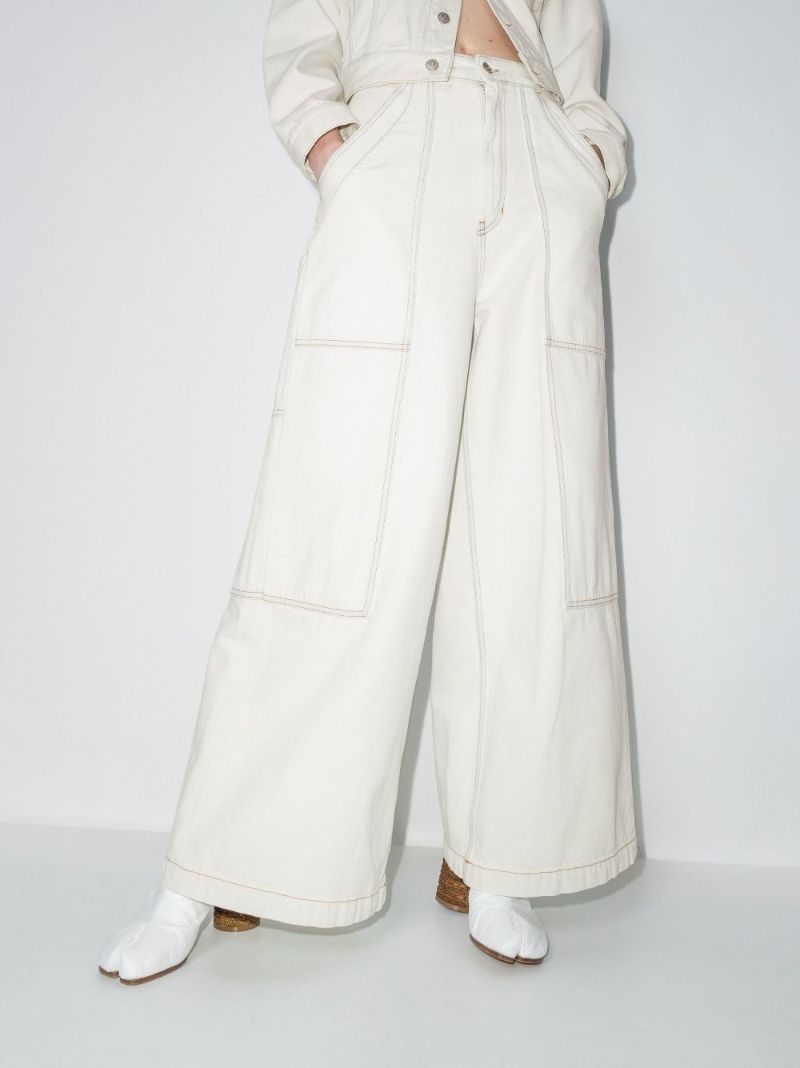 Wide Leg Cropped Jeans