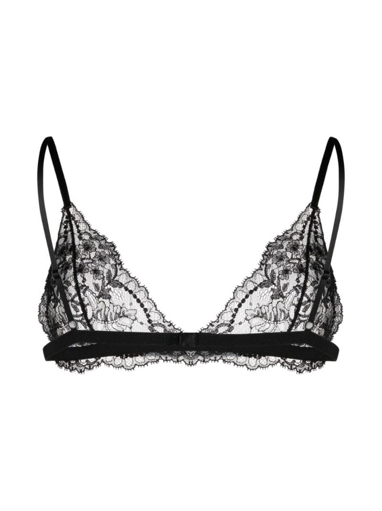 Black Chantilly Lace Triangle Bra