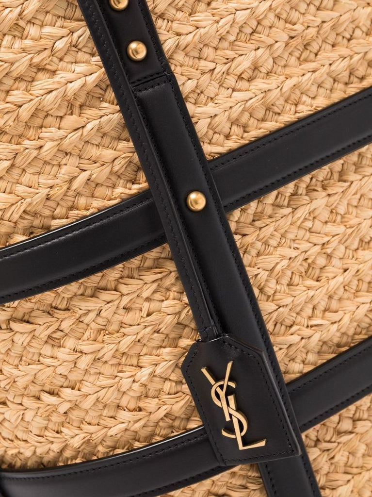 Neutral Panier Raffia Tote Bag
