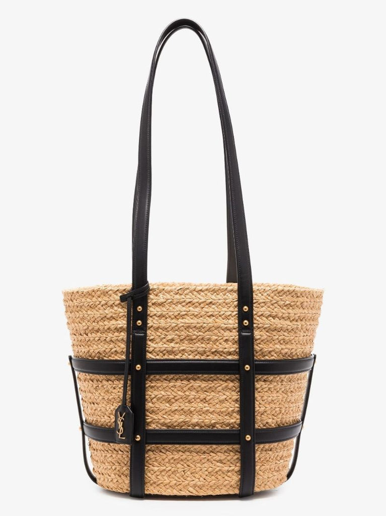 Neutral Panier Raffia Tote Bag