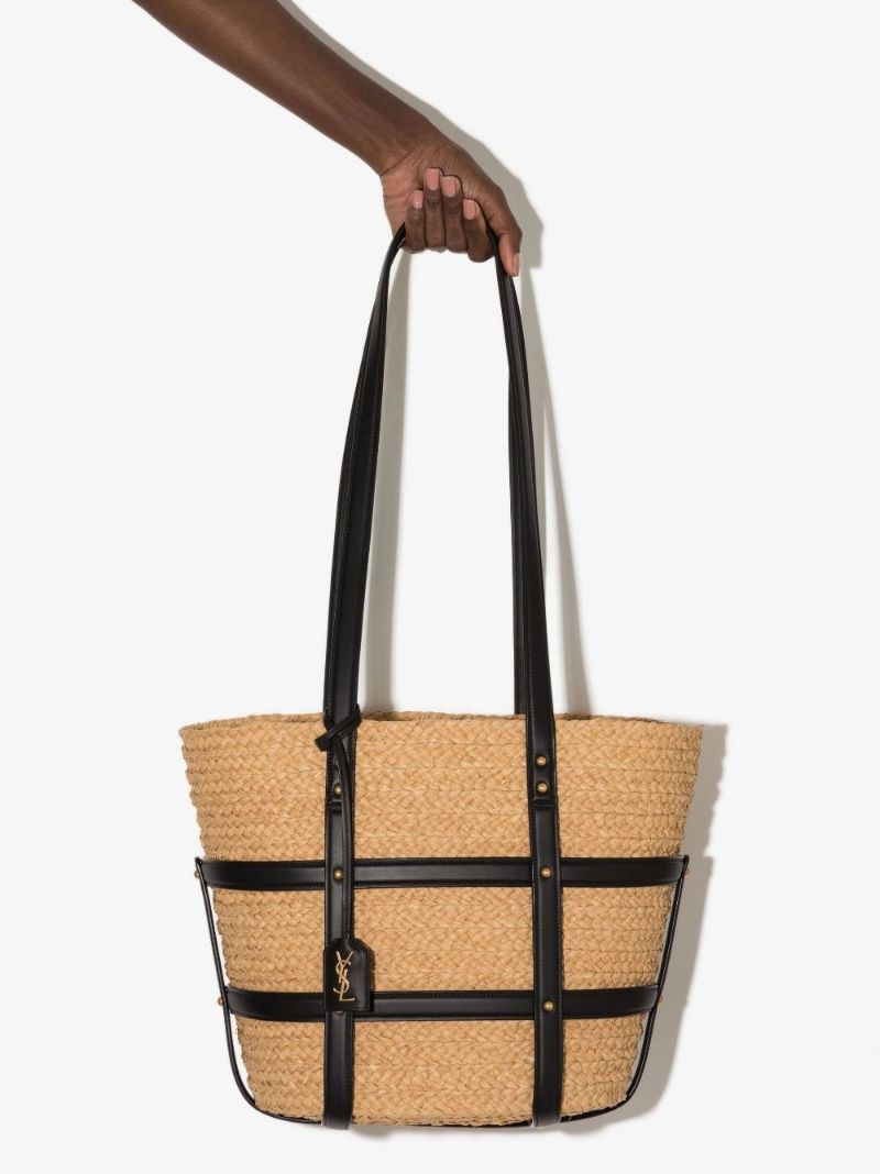 Neutral Panier Raffia Tote Bag