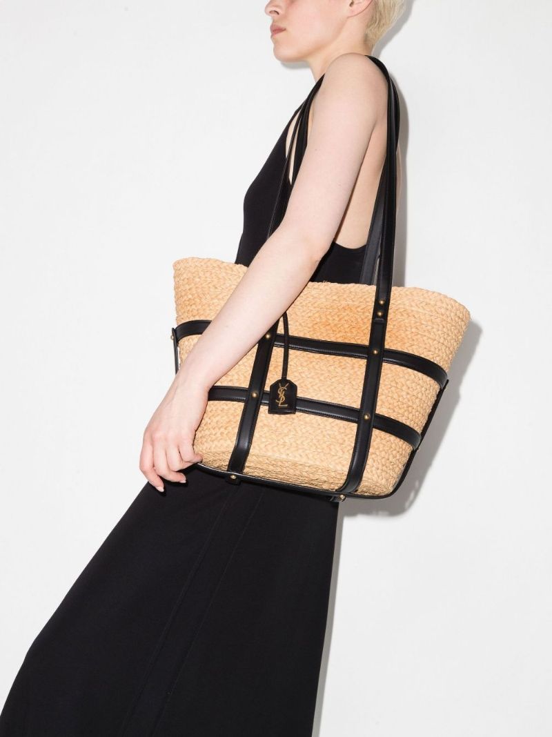 Neutral Panier Raffia Tote Bag