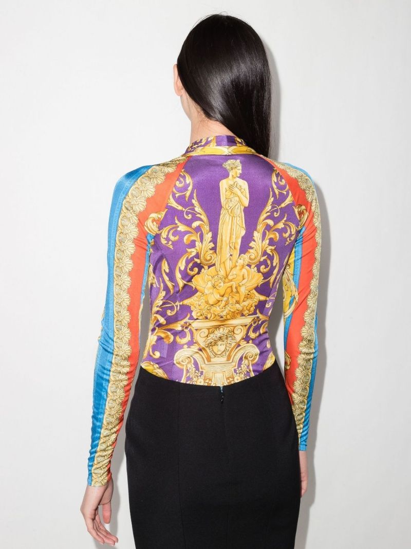 Barocco Goddess Printed Bodysuit