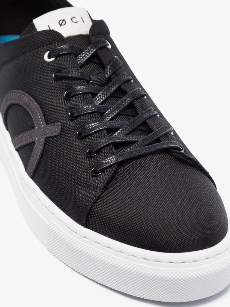Black Nine Low Top Canvas Sneakers