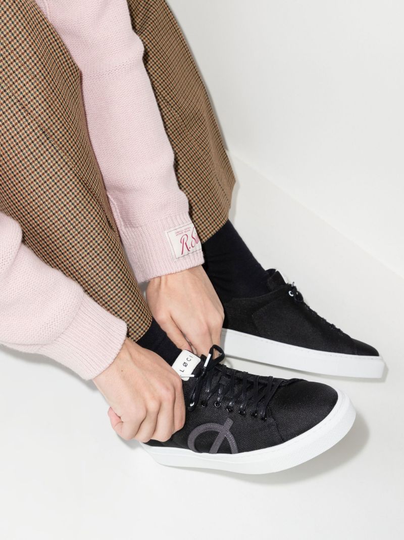 Black Nine Low Top Canvas Sneakers