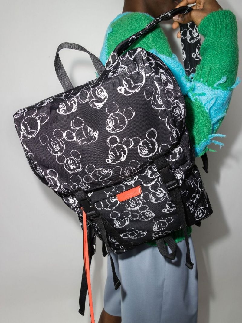 Black Fantasia Print Backpack