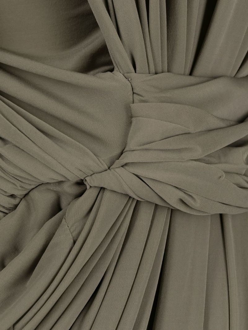 Neutral Branch Draped Gown