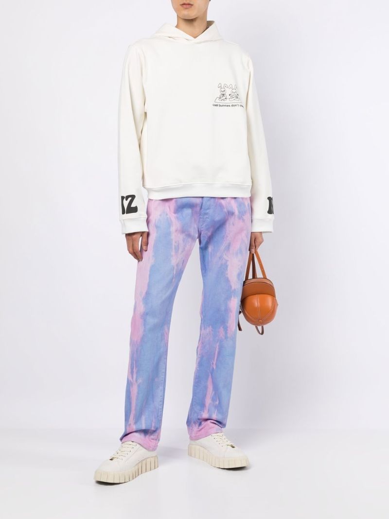 White Cool Bunnies DonÃ¢â_x0082_¬â_x0084_¢t Sleep Cotton Hoodie