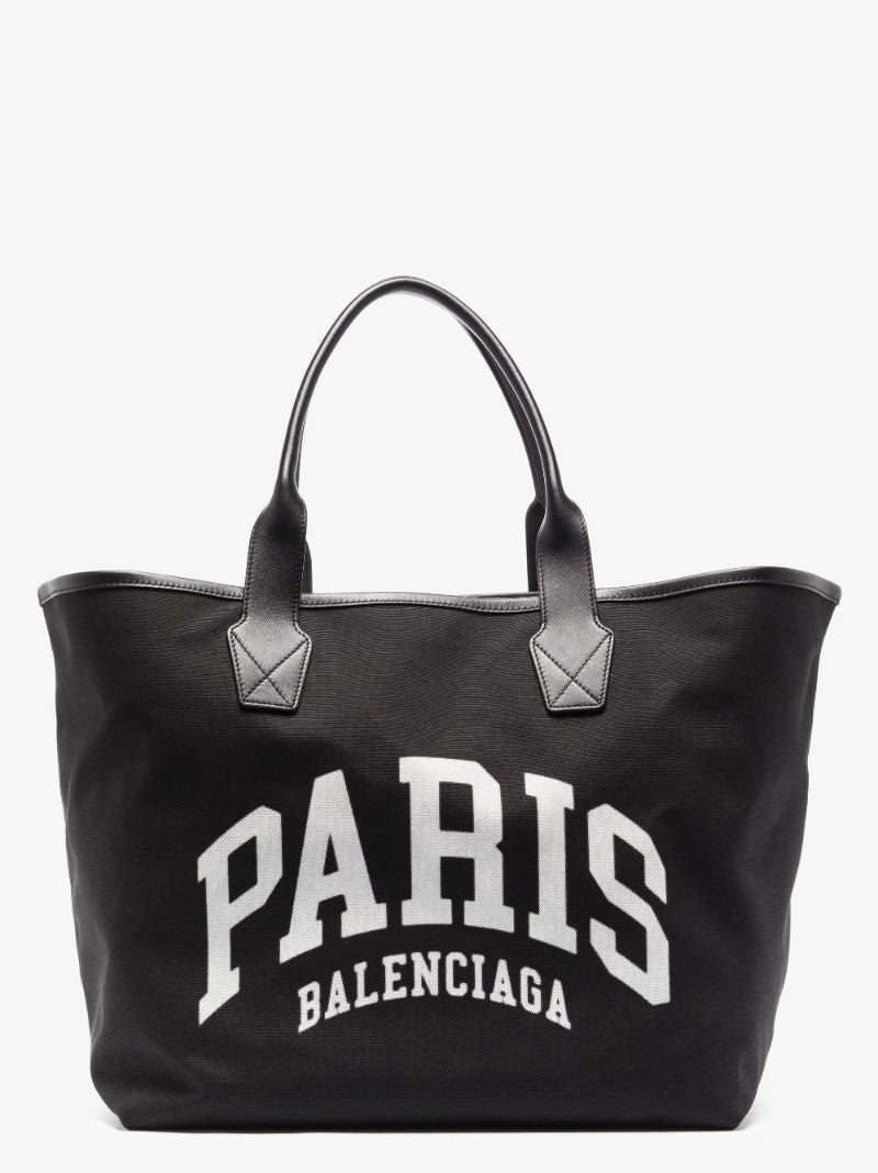 Black Cities Paris Large Tote Bag