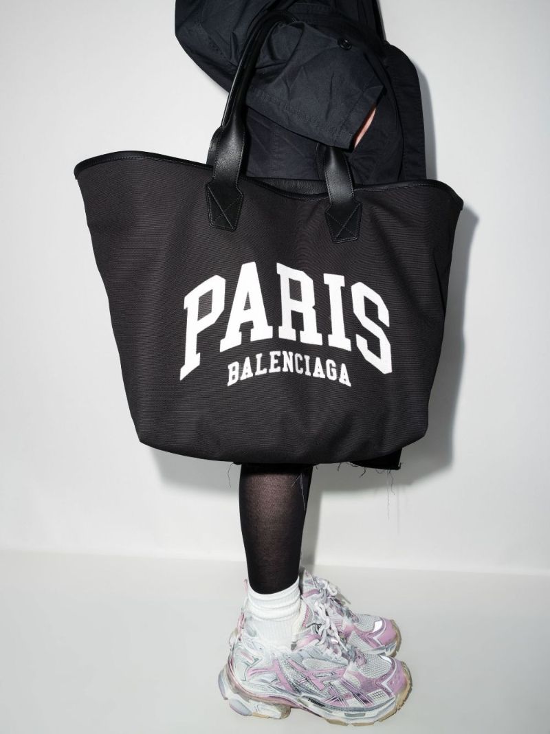 Black Cities Paris Large Tote Bag