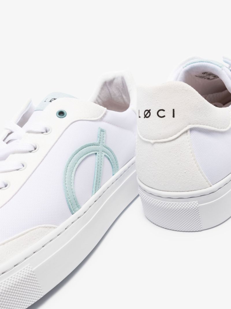 White Eight Low Top Sneakers