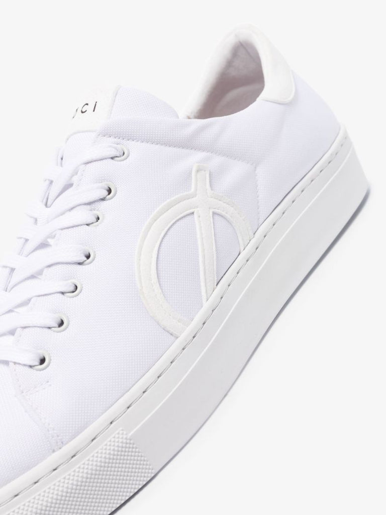 White Nine Low Top Canvas Sneakers