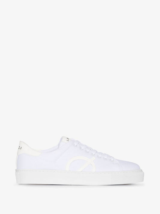 White Nine Low Top Canvas Sneakers