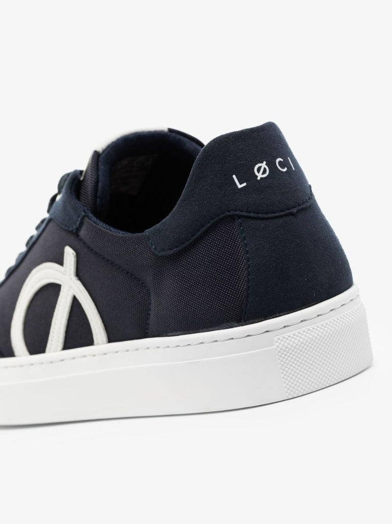 Navy Eight Low Top Sneakers