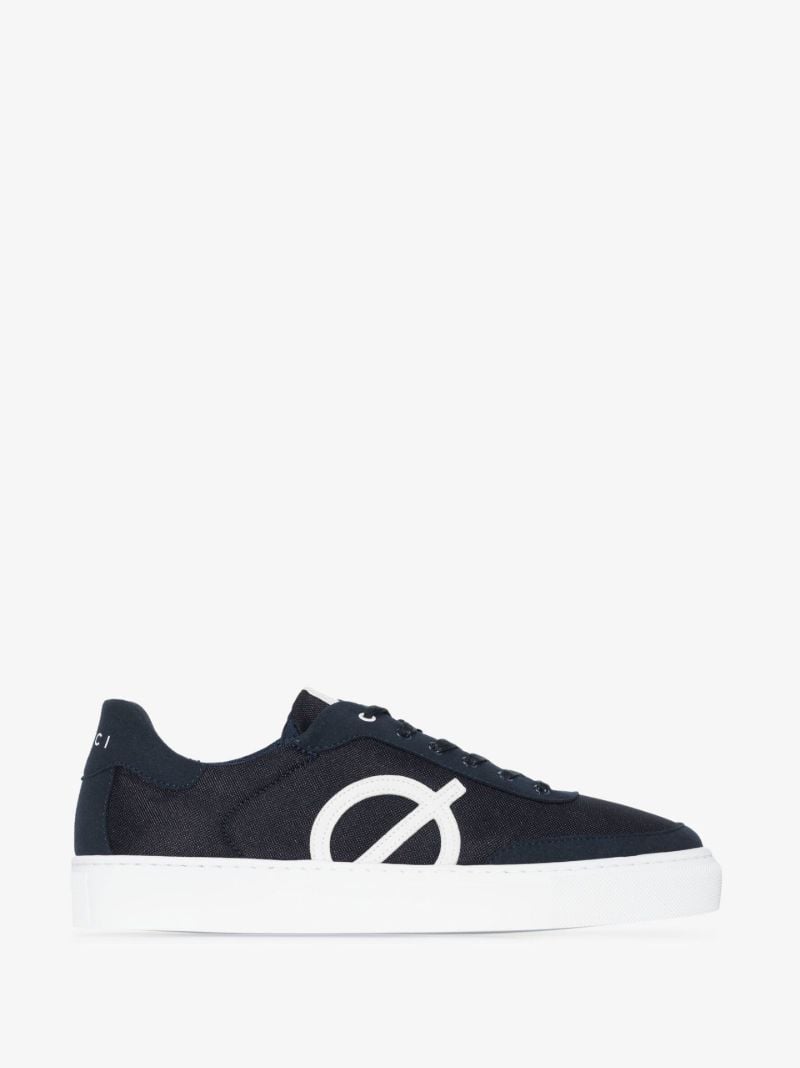Navy Eight Low Top Sneakers