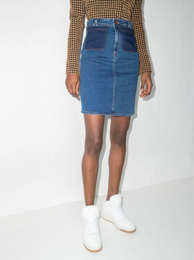 Signature Denim Mini Skirt