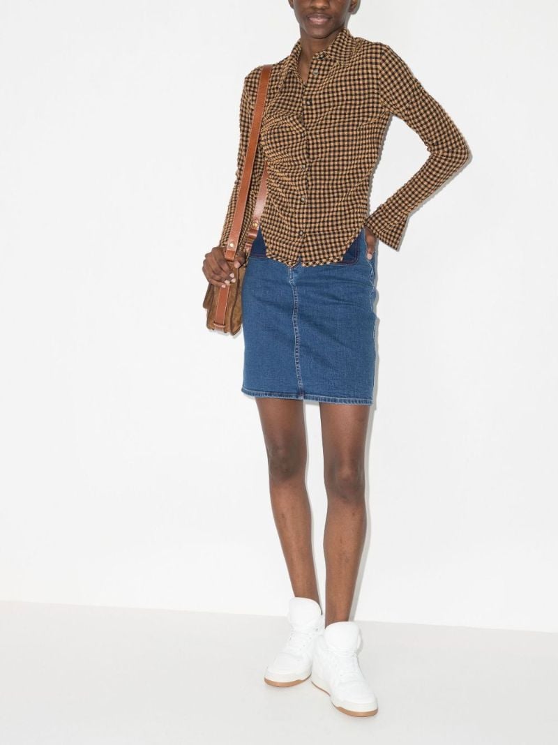 Signature Denim Mini Skirt