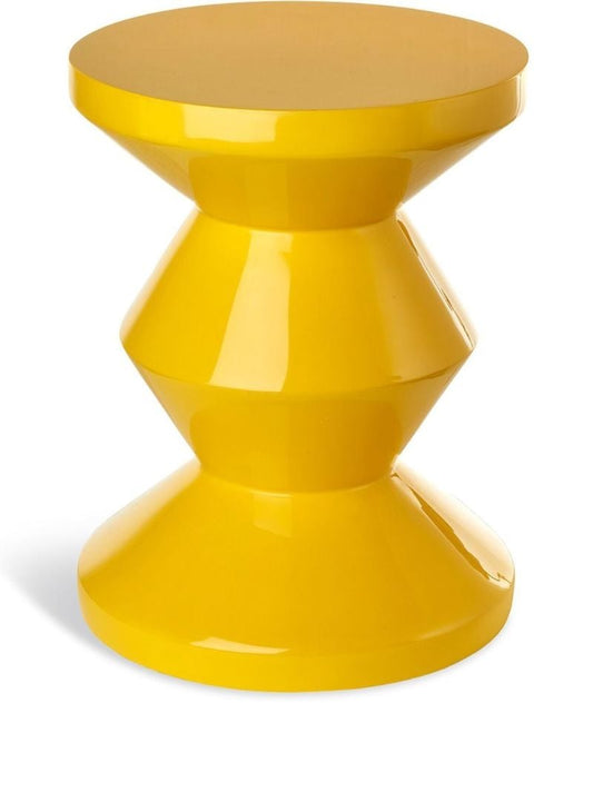 Yellow Zig Zag Stool