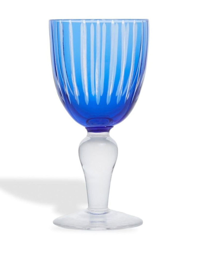 Blue Wine Glasses Set