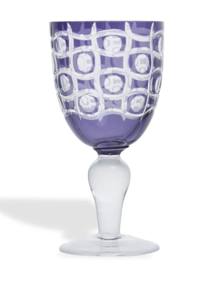 Blue Wine Glasses Set