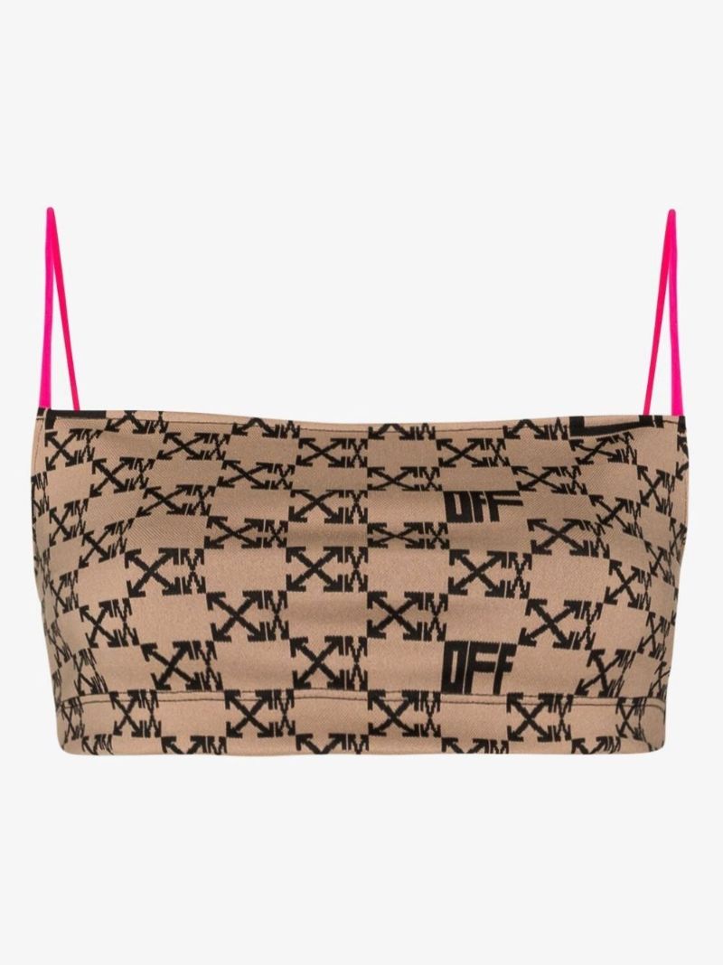 Brown Monogram Crop Top
