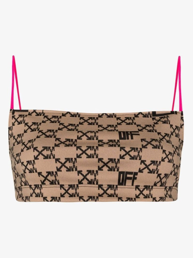 Brown Monogram Crop Top