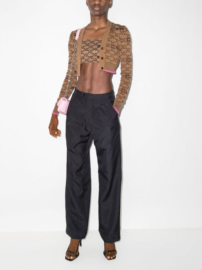 Brown Monogram Crop Top