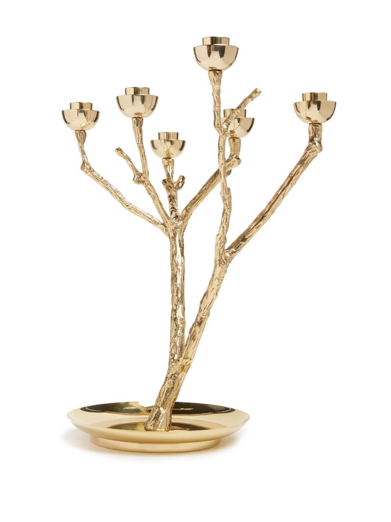 Gold Twiggy Candle Holder