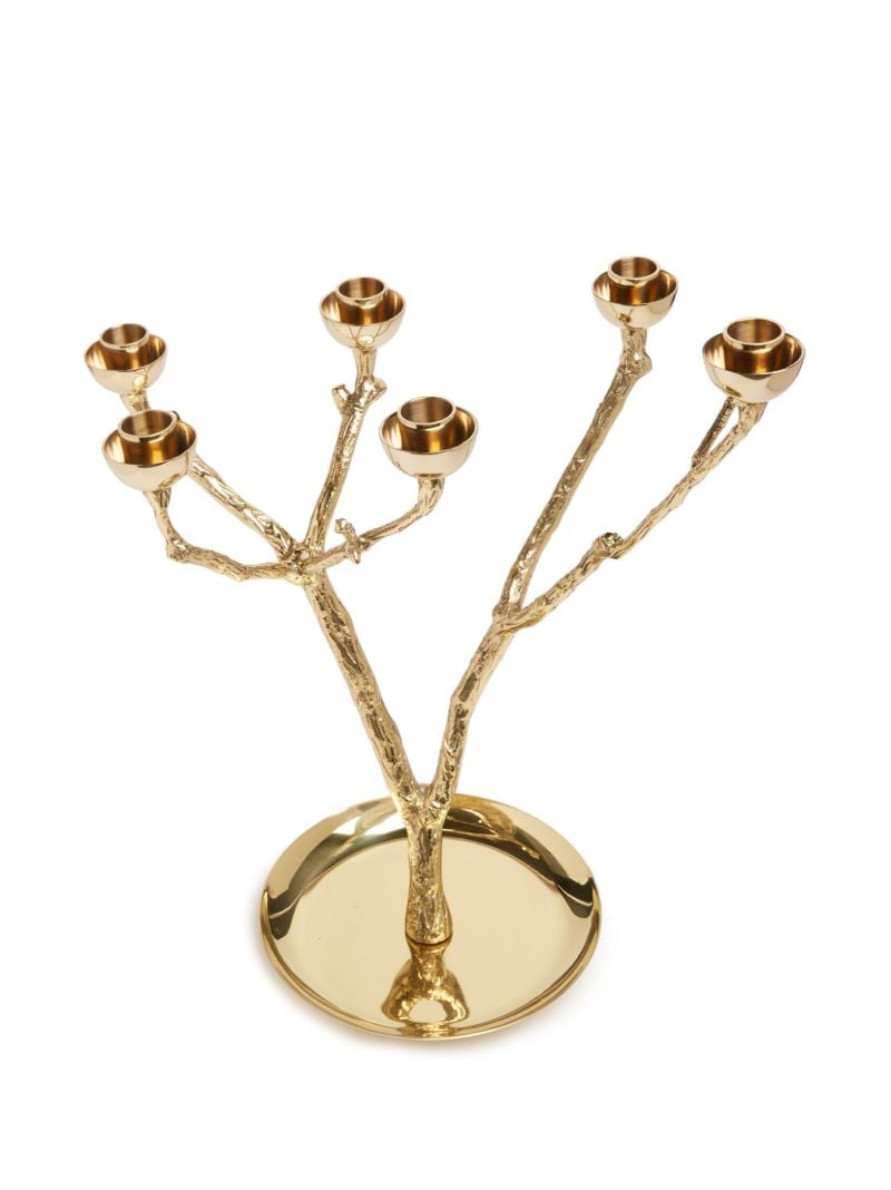 Gold Twiggy Candle Holder