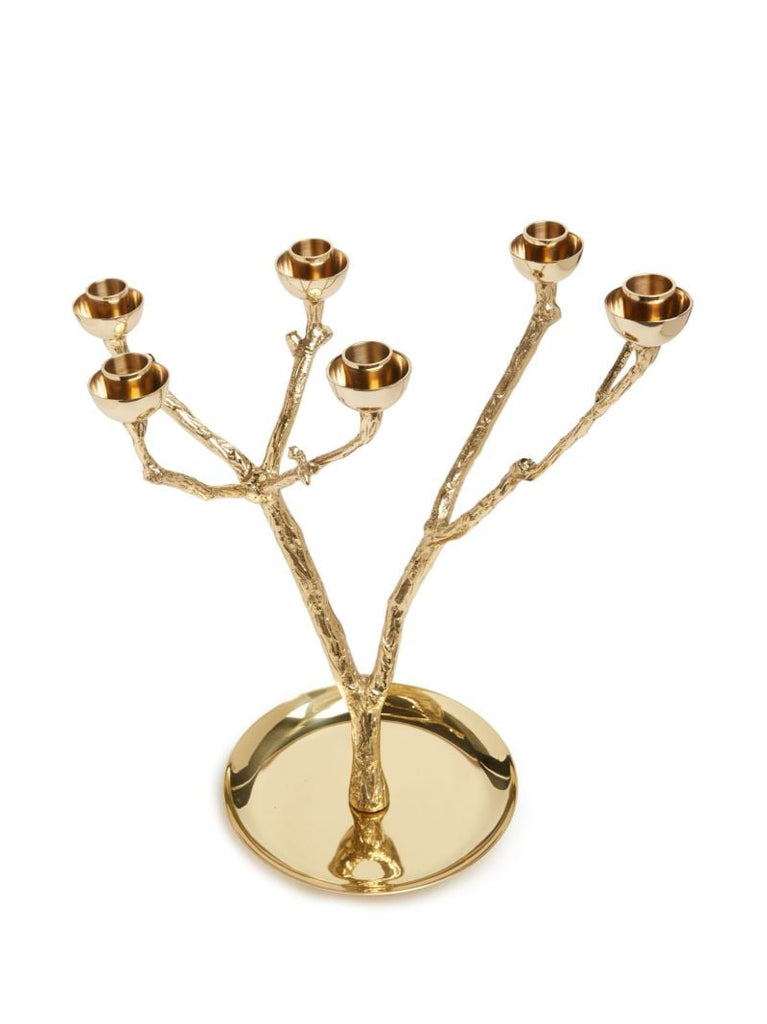 Gold Twiggy Candle Holder
