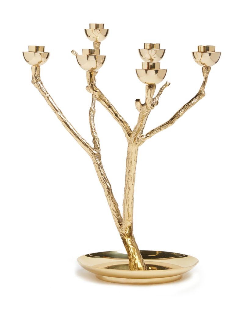 Gold Twiggy Candle Holder