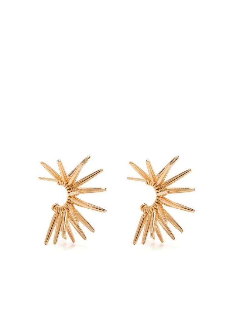 Gold-plated Cone Hoop Earrings